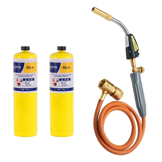 Kit de pistola de llama de gas LPG/propano, mango largo, antorcha de calentamiento para soldadura y soldadura fuerte