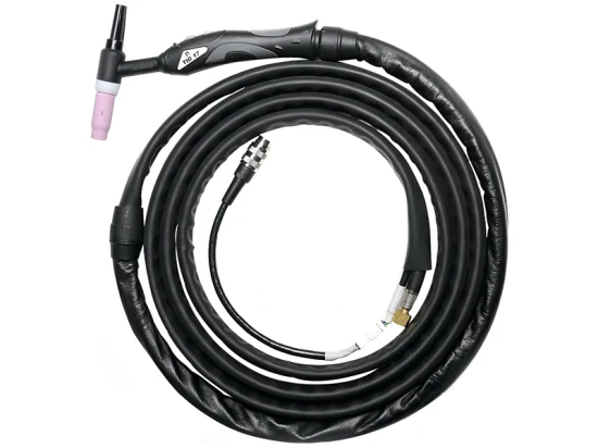Rhk OEM 4m Cable doble interruptor Wp17 soplete de soldadura TIG de arco de argón refrigerado por gas