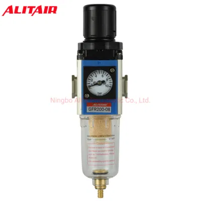 Regulador de filtro de compresor de aire neumático Airtac serie Gfr de baja presión de drenaje manual